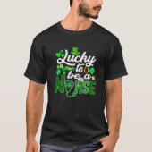 Awesome St. Patricks Day To Be A Nurse Funny Outfi T-shirt (Voorkant)