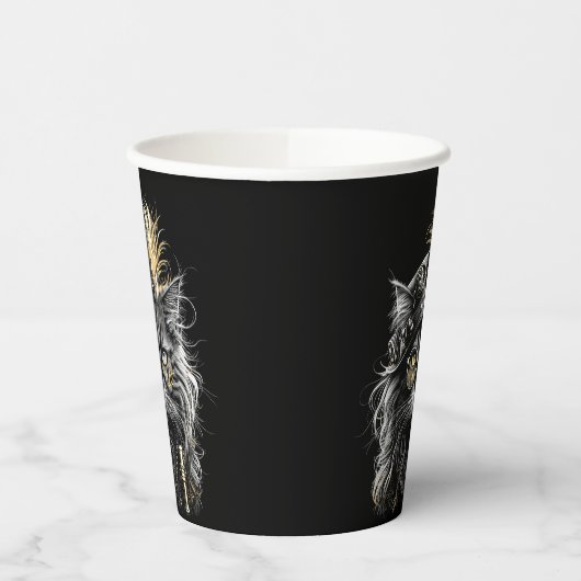 Awesome Steampunk Cat  Papieren Bekers (Links)