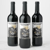 Awesome Steampunk Cat Wijn Etiket (Flessen)