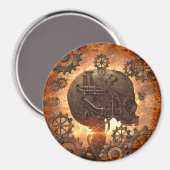 Awesome steampunk Skull Magneet (Voorkant / Achterkant)