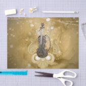 Awesome steampunk violin tissuepapier (Craft)