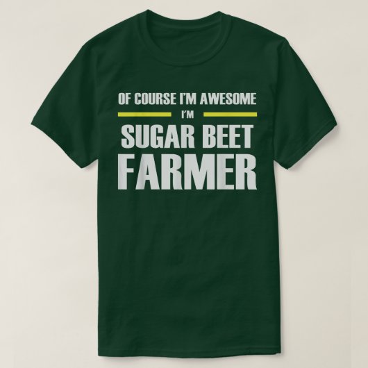 Awesome Sugar Beet Farmer  T-shirt (Design voorkant)