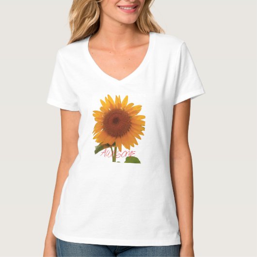 AWESOME SUNFLOWER T-SHIRT (Voorkant)