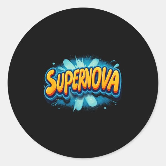 Awesome Supernova Costume For Boys And Girls  Ronde Sticker (Voorkant)