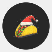 Awesome Taco Outfit For Xmas Tacos Lovers  Ronde Sticker (Voorkant)