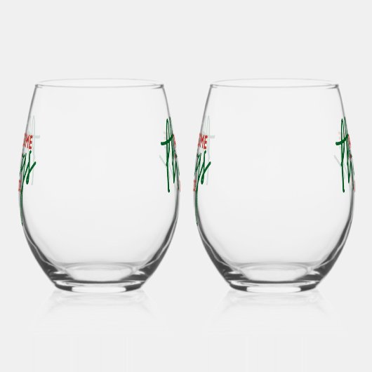 Awesome Things Inside Wijnglas Zonder Voet (Rechts)