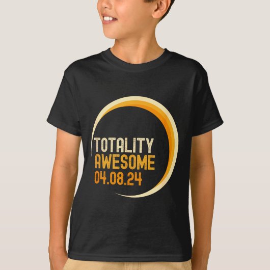 Awesome Totality Total Solar Eclipse Joke T-shirt (Voorkant)