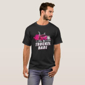 Awesome Trucker Babe Trailer Truck Driver Women Gi T-shirt (Voorkant volledig)