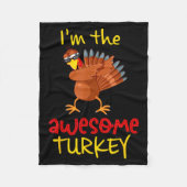 Awesome Turkey Matching Family Group Thanksgiving  Fleece Deken (Voorkant)