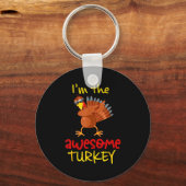 Awesome Turkey Matching Family Group Thanksgiving Sleutelhanger (Voorkant)