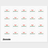 AWESOME V RONDE STICKER (Vel)