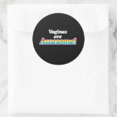 AWESOME V RONDE STICKER (Tas)