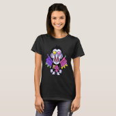 Awesome Videogames Playing Classic Arts Characters T-shirt (Voorkant volledig)
