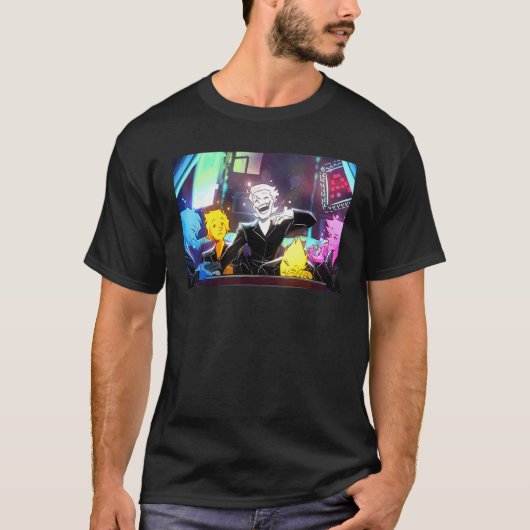 Awesome Videogames Playing Classic Arts Characters T-shirt (Voorkant)