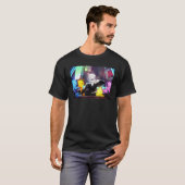 Awesome Videogames Playing Classic Arts Characters T-shirt (Voorkant volledig)