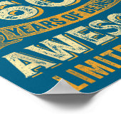 Awesome Vintage January 1966 60th Birthday  Poster (Hoek)