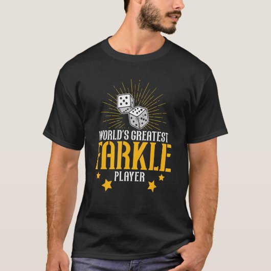 Awesome World's Greatest Farkle Player For Farkle T-shirt (Voorkant)