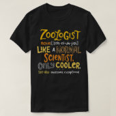 Awesome Zoologist Definition Funny Zoology Science T-shirt (Design voorkant)