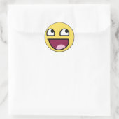 Awesomeface-Sticker Ronde Sticker (Tas)