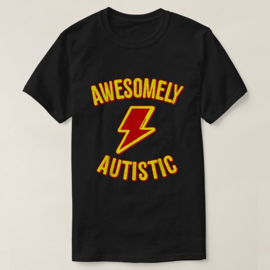 Awesomely Autistic T-shirt (Design voorkant)