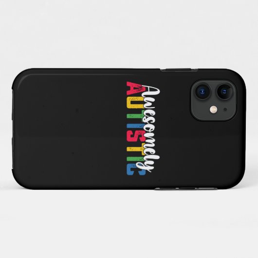 Awesomely Autistische Autisme Jonge Meisje Familie Case-Mate iPhone Case (Achterkant (horizontaal))