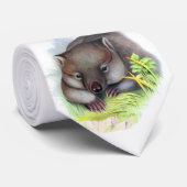 Awesomely schattige Australische dierenmuis Stropdas (Opgerold)