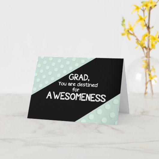 Awesomeness Afstuderen Gefeliciteerd Kaart (Gele Bloem)