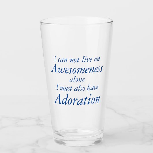 Awesomeness and Adorny Glass Glas (Voorkant)