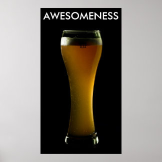 AWESOMENESS bier poster