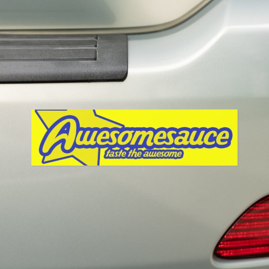 Awesomesauce Bumpersticker (Op auto)