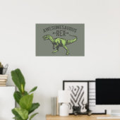 Awesomesaurus Rex Poster (Thuiskantoor)