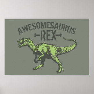 Awesomesaurus Rex Poster