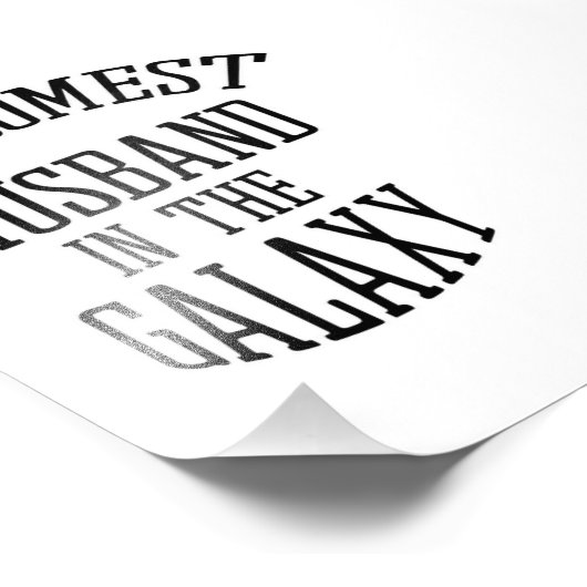 Awesomest Husband in de melkweg Foto Afdruk (Hoek)