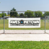 Awesometown Outdoor Banner met bouwers (Insitu)