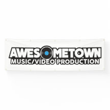 Awesometown Outdoor Banner met bouwers