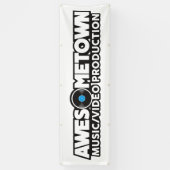 Awesometown Outdoor Banner met bouwers (Verticaal)