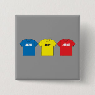 Awesometown Vierkante Button 5,1 Cm