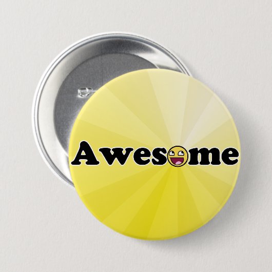 Awesomositeit Ronde Button 7,6 Cm (Voorkant /achterkant)