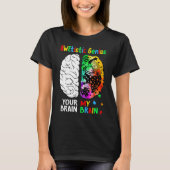 Awetistic Genius Brain Autism Awareness Month Puzz T-shirt (Voorkant)