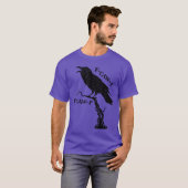 awF Black Crow Pun Funny Bird Cawing Grunge Meme 2 T-shirt (Voorkant volledig)