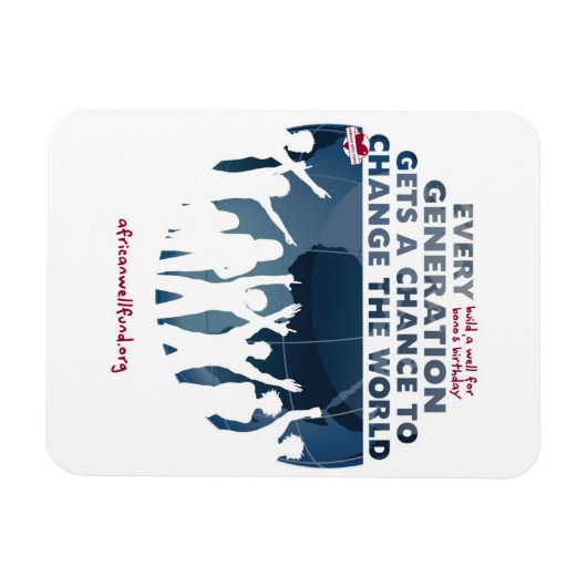 AWF Bono's Verjaardagsmagneet Magneet (Horizontaal)