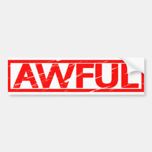 Awful Stamp Bumpersticker