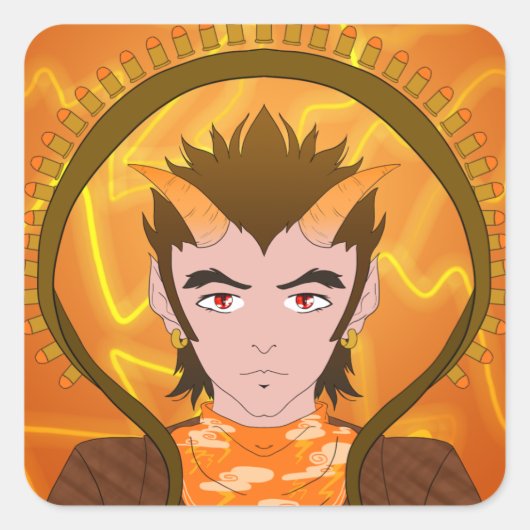 AWGRaijin Vierkante Sticker (Voorkant)