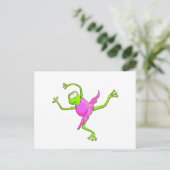 Awkward Ballet Frog Briefkaart (Staand voorkant)