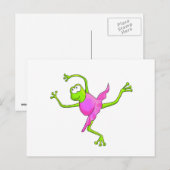 Awkward Ballet Frog Briefkaart (Voorkant / Achterkant)