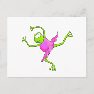 Awkward Ballet Frog Briefkaart