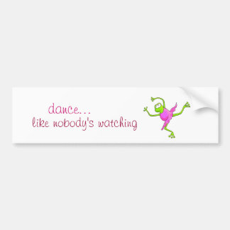 Awkward Ballet Frog Bumpersticker