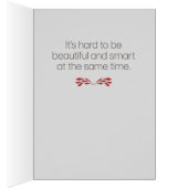 Awkward "Beauful and Smart" Apology-Kaart (Binnen (Rechts))