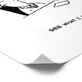 Awkward echtgenoot op het plafond poster (Hoek)