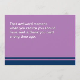 Awkward Moment Card Hartelijk dank Bedankkaart